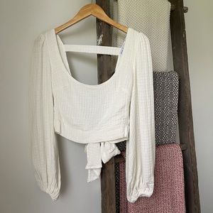 Petal & Pup Balloon Sleeve Top